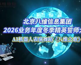 八维信息集团AI机器人表演舞蹈《八维之歌》 