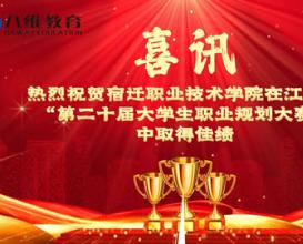 热烈祝贺宿迁职业技术学院在江苏省“第二十届大学生职业规划大赛”中斩获佳绩！